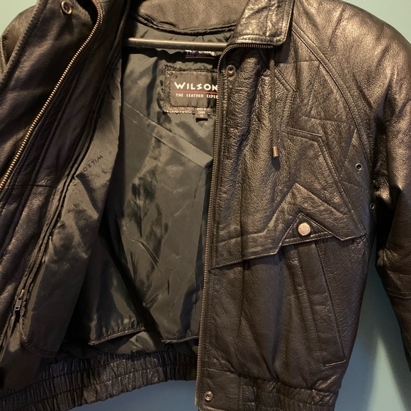 Vintage leather coat, size XS - Picture 3 of 3